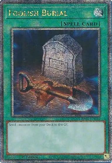 Foolish Burial Quarter Century Secret Rare 25th Anniversary Rarity Collection II Yu-Gi-Oh! card