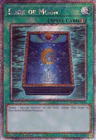 Book of Moon Platinum Secret Rare 25th Anniversary Rarity Collection II Yu-Gi-Oh! card