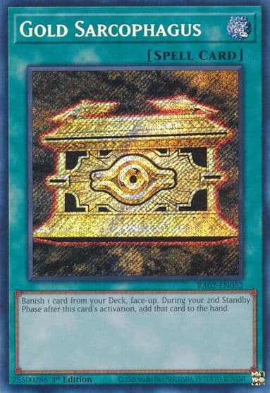 Gold Sarcophagus Secret Rare 25th Anniversary Rarity Collection II Yu-Gi-Oh! card
