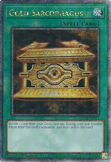 Gold Sarcophagus Quarter Century Secret Rare 25th Anniversary Rarity Collection II Yu-Gi-Oh! card