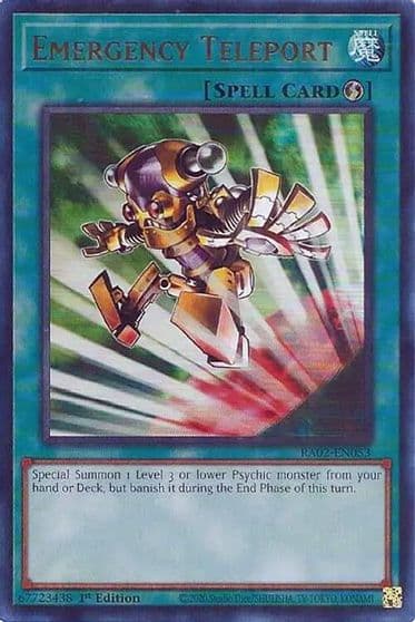 Emergency Teleport UR 25th Anniversary Rarity Collection II Yu-Gi-Oh! card