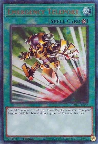 Emergency Teleport PUR 25th Anniversary Rarity Collection II Yu-Gi-Oh! card