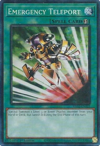 Emergency Teleport PCR 25th Anniversary Rarity Collection II Yu-Gi-Oh! card