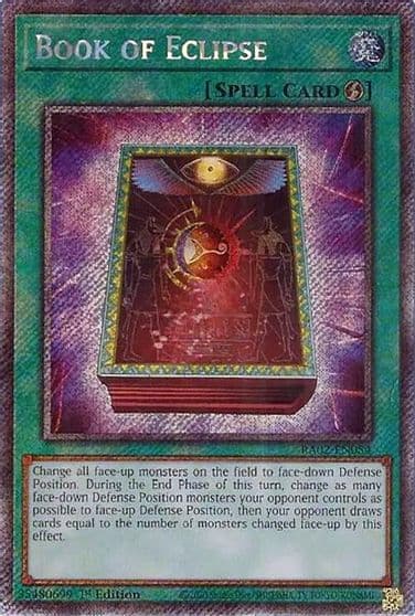 Book of Eclipse Platinum Secret Rare 25th Anniversary Rarity Collection II Yu-Gi-Oh! card