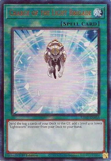 Charge of the Light Brigade PUR 25th Anniversary Rarity Collection II Yu-Gi-Oh! card