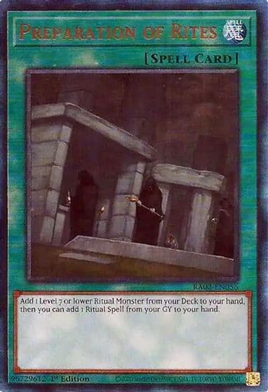 Preparation of Rites PUR 25th Anniversary Rarity Collection II Yu-Gi-Oh! card