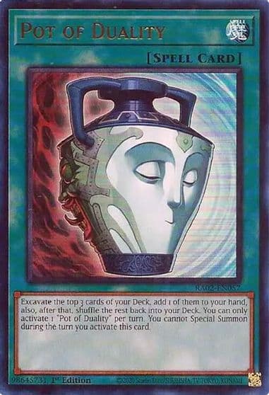 Pot of Duality UR 25th Anniversary Rarity Collection II Yu-Gi-Oh! card