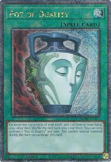 Pot of Duality Quarter Century Secret Rare 25th Anniversary Rarity Collection II Yu-Gi-Oh! card