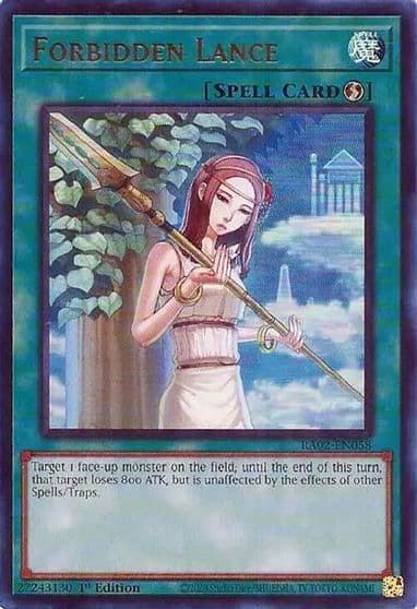 Forbidden Lance UR 25th Anniversary Rarity Collection II Yu-Gi-Oh! card