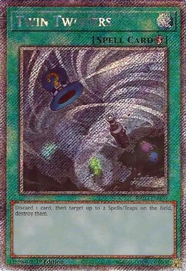 Twin Twisters Platinum Secret Rare 25th Anniversary Rarity Collection II Yu-Gi-Oh! card