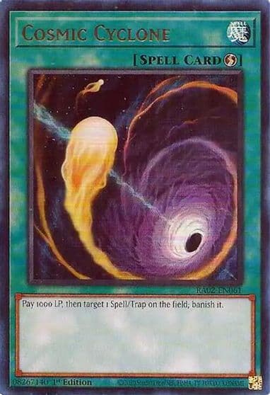 Cosmic Cyclone UR 25th Anniversary Rarity Collection II Yu-Gi-Oh! card