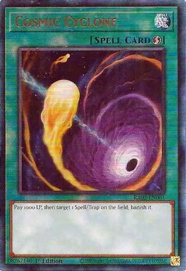 Cosmic Cyclone PUR 25th Anniversary Rarity Collection II Yu-Gi-Oh! card