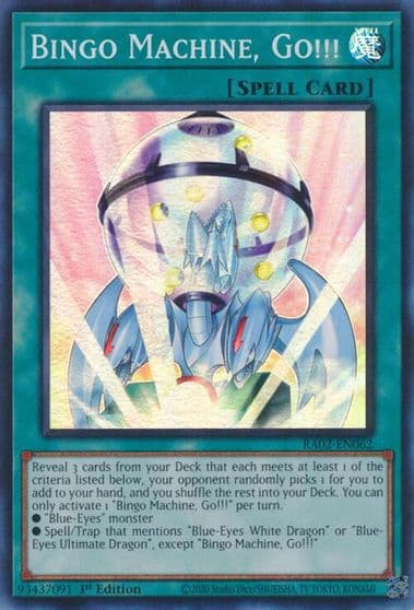 Bingo Machine Go 25th Anniversary Rarity Collection II Yu-Gi-Oh! card