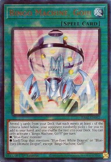 Bingo Machine Go PUR 25th Anniversary Rarity Collection II Yu-Gi-Oh! card