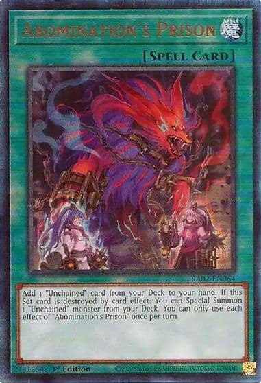 Abominations Prison PUR 25th Anniversary Rarity Collection II Yu-Gi-Oh! card