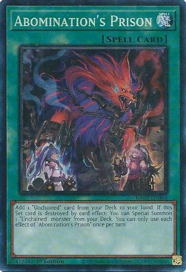 Abominations Prison PCR 25th Anniversary Rarity Collection II Yu-Gi-Oh! card