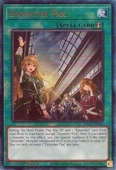 Exosister Pax PUR 25th Anniversary Rarity Collection II Yu-Gi-Oh! card