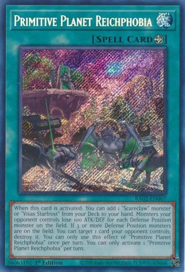 Primitive Planet Reichphobia Secret Rare 25th Anniversary Rarity Collection II Yu-Gi-Oh! card