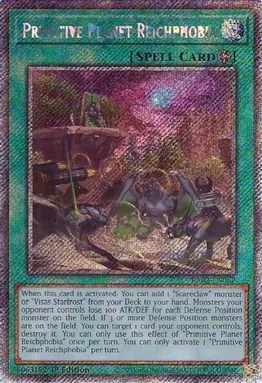 Primitive Planet Reichphobia Platinum Secret Rare 25th Anniversary Rarity Collection II Yu-Gi-Oh! card