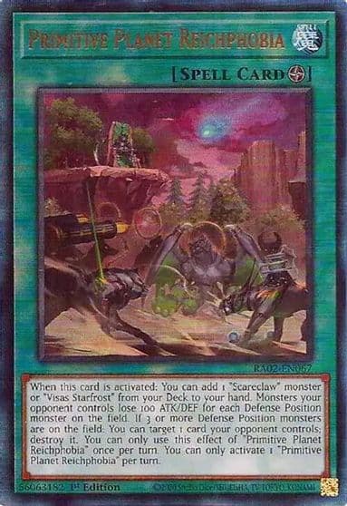 Primitive Planet Reichphobia PUR 25th Anniversary Rarity Collection II Yu-Gi-Oh! card