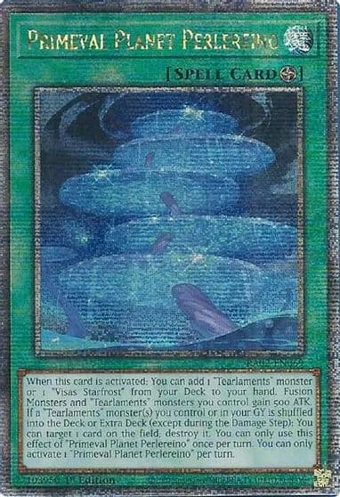 Primeval Planet Perlereino Quarter Century Secret Rare 25th Anniversary Rarity Collection II Yu-Gi-Oh! card