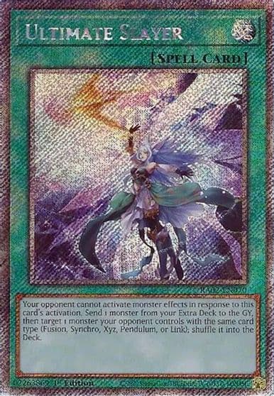 Ultimate Slayer Platinum Secret Rare 25th Anniversary Rarity Collection II Yu-Gi-Oh! card