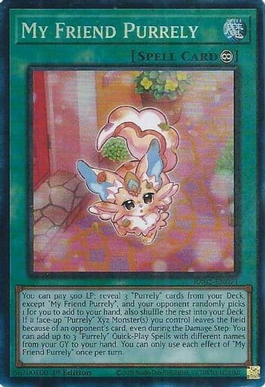 My Friend Purrely PCR 25th Anniversary Rarity Collection II Yu-Gi-Oh! card