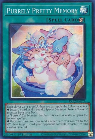 Purrely Pretty Memory 25th Anniversary Rarity Collection II Yu-Gi-Oh! card