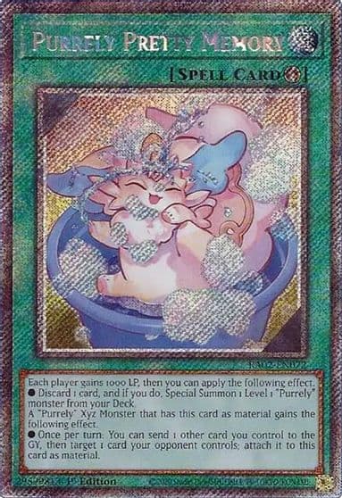 Purrely Pretty Memory Platinum Secret Rare 25th Anniversary Rarity Collection II Yu-Gi-Oh! card