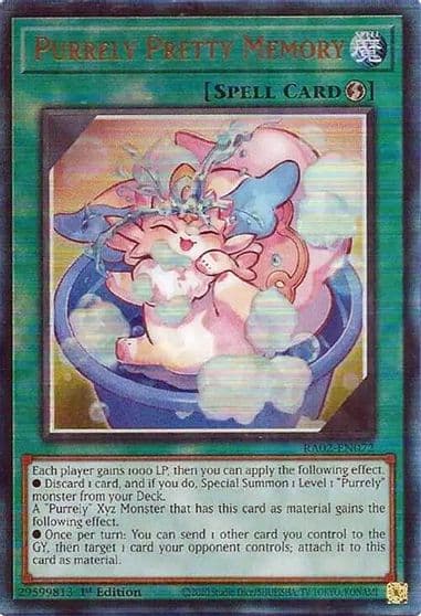 Purrely Pretty Memory PUR 25th Anniversary Rarity Collection II Yu-Gi-Oh! card