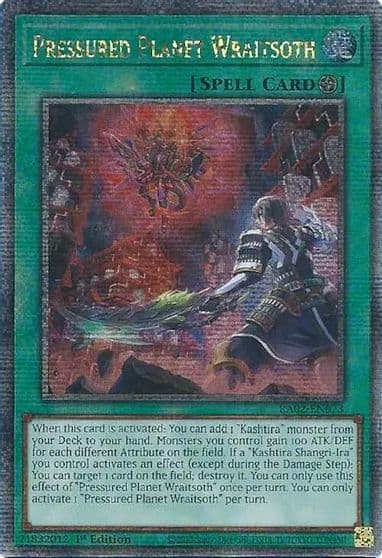 Pressured Planet Wraitsoth Quarter Century Secret Rare 25th Anniversary Rarity Collection II Yu-Gi-Oh! card