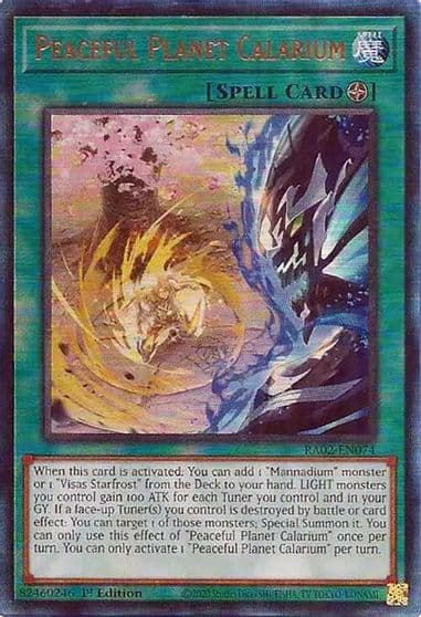 Peaceful Planet Calarium PUR 25th Anniversary Rarity Collection II Yu-Gi-Oh! card