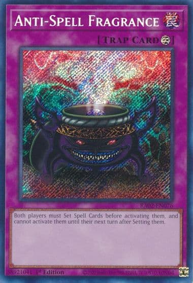 Anti Spell Fragrance Secret Rare 25th Anniversary Rarity Collection II Yu-Gi-Oh! card