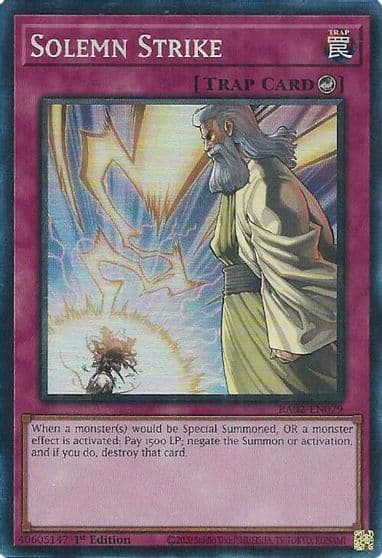 Solemn Strike PCR 25th Anniversary Rarity Collection II Yu-Gi-Oh! card