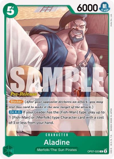 Aladine 500 Years in the Future Pre-Release Cards One Piece card