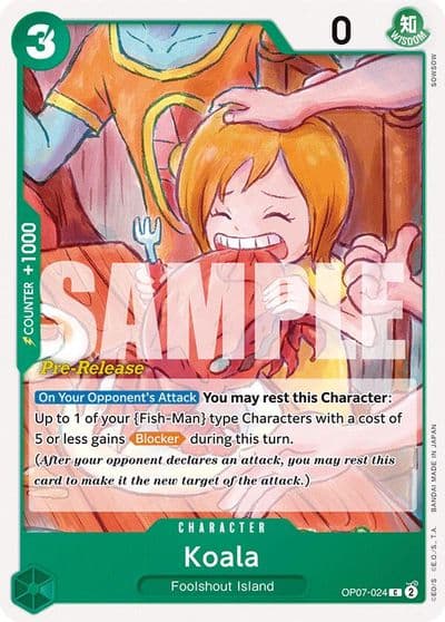 Koala 500 Years in the Future Pre-Release Cards One Piece card