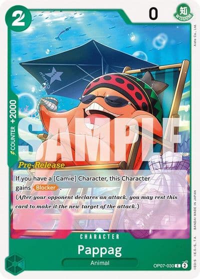 Pappag 500 Years in the Future Pre-Release Cards One Piece card