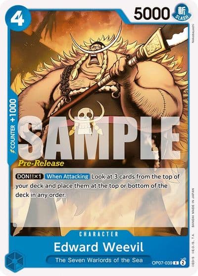 Edward Weevil 500 Years in the Future Pre-Release Cards One Piece card