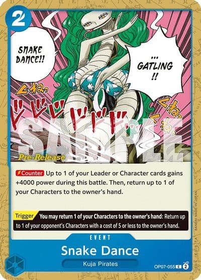 Snake Dance 500 Years in the Future Pre-Release Cards One Piece card