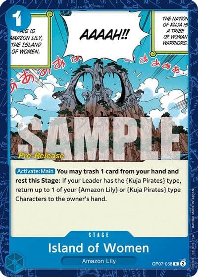Island of Women 500 Years in the Future Pre-Release Cards One Piece card