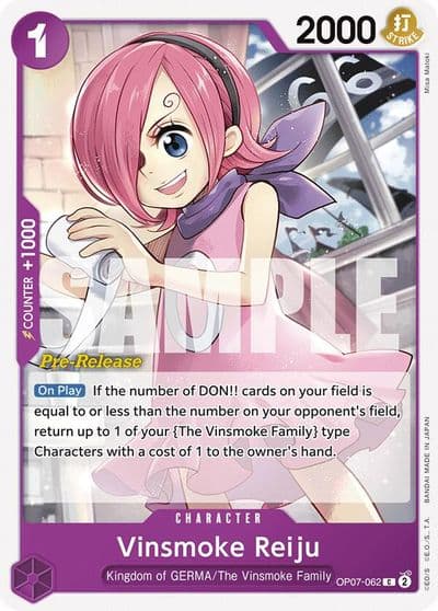 Vinsmoke Reiju 500 Years in the Future Pre-Release Cards One Piece card