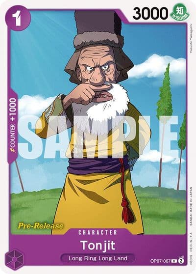 Tonjit 500 Years in the Future Pre-Release Cards One Piece card