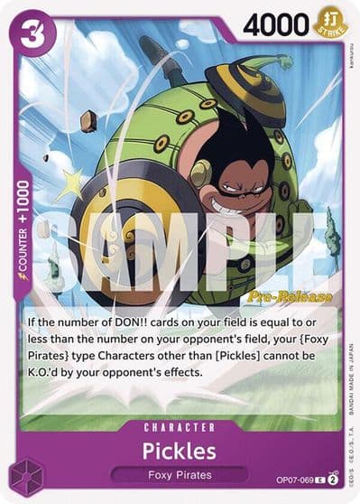Pickles 500 Years in the Future Pre-Release Cards One Piece card