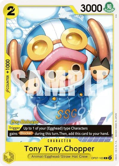 Tony TonyChopper 103 500 Years in the Future Pre-Release Cards One Piece card