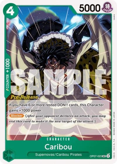Caribou 500 Years in the Future Pre-Release Cards One Piece card