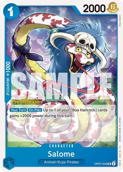 Salome 500 Years in the Future Pre-Release Cards One Piece card