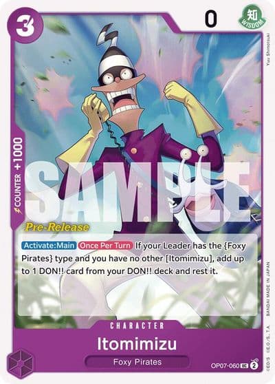 Itomimizu 500 Years in the Future Pre-Release Cards One Piece card