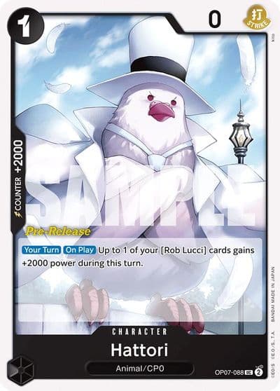 Hattori 500 Years in the Future Pre-Release Cards One Piece card