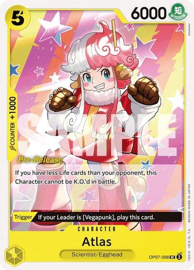 Atlas 500 Years in the Future Pre-Release Cards One Piece card