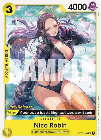 Nico Robin 500 Years in the Future Pre-Release Cards One Piece card